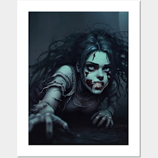 Crawling Zombie Posters and Art